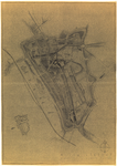 214192 Plattegrond van de binnenstad van Utrecht met weergave van het stratenplan (ged.); met weergave van wegen, ...